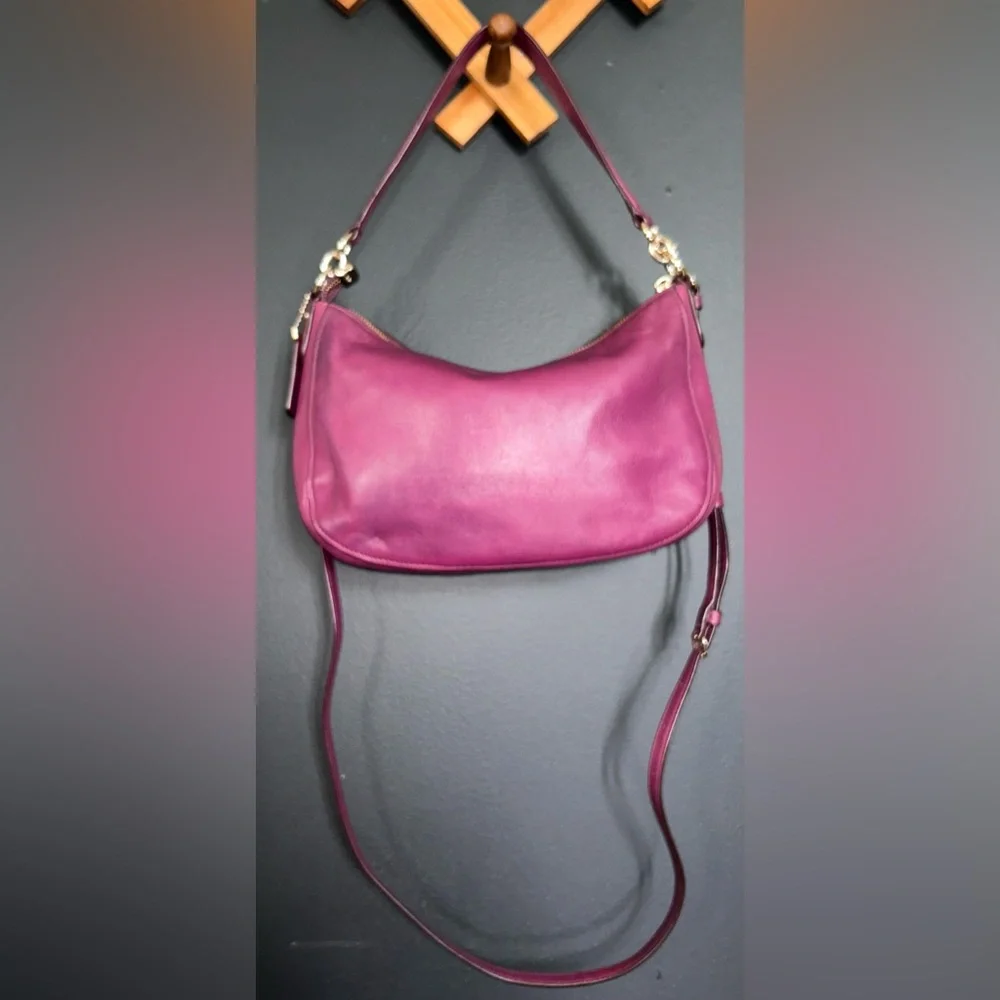 Coach Chelsea, 2way Smooth Purple Calf Leather Bag (2015) - 37018 - Picture 6 of 16